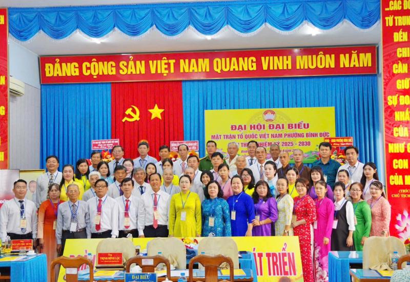 ĐẠI HỘI ĐẠI BIỂU MẶT TRẬN TỔ QUỐC VIỆT NAM PHƯỜNG BÌNH ĐỨC LẦN THỨ I 